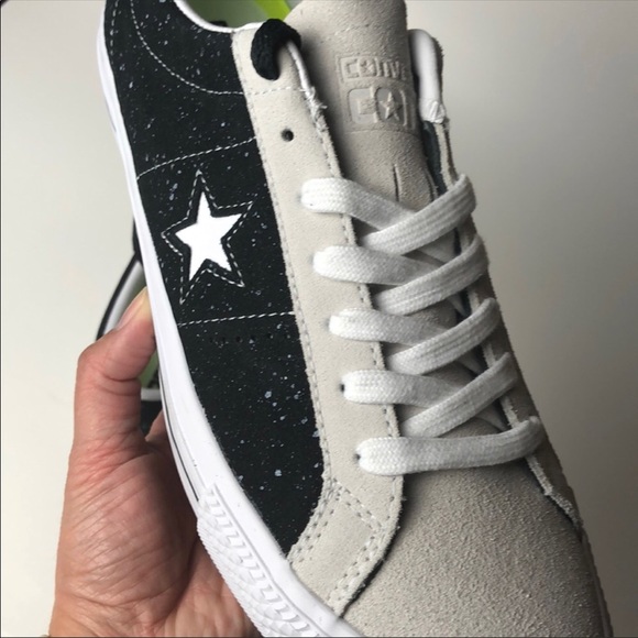 Converse One Star Pro Suede Ox Black and White - Picture 7 of 8